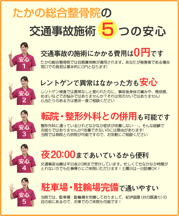 5つの安心要素